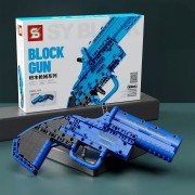 Klocki Pistolet Niebieski