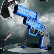 Klocki Pistolet Niebieski