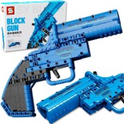 Klocki Pistolet Niebieski