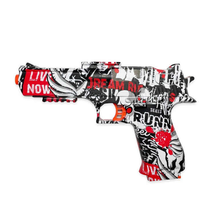 Pistolet Na Kulki Czerwono Biały
