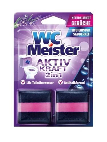 WC Meister kostka barwiąca do spłuczki 2x50g Lawenda