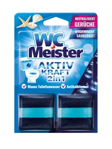 WC Meister kostka barwiąca do spłuczki 2x50g Morski