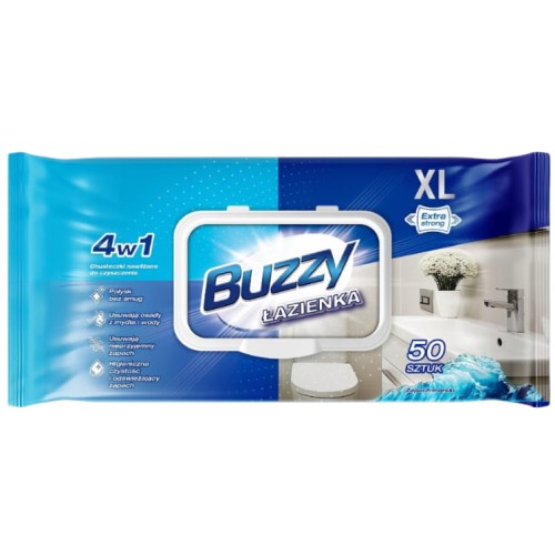 Buzzy chusteczki do łazienki 50 szt ocean