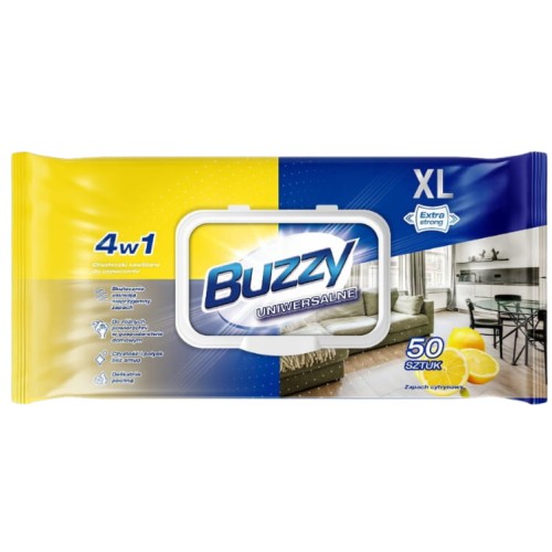 Buzzy chusteczki uniwersalne 50 szt lemon