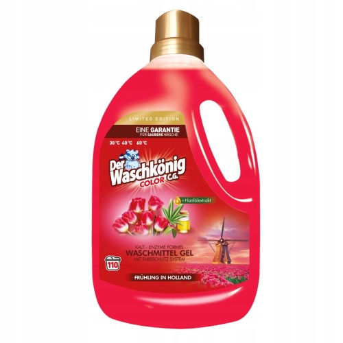 Waschkonig żel do prania 3,305L Color Holandia Edycja Limitowana 110WL