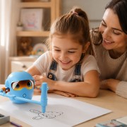 Robot Rysujący dla Dzieci Inteligentny Interaktywny Zestaw 100 Kart Markery